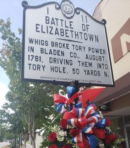 Battle marker with wreath