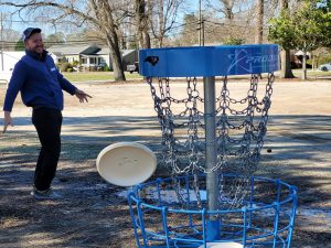 Try you hand at disc golf during the Outdoor Expo then head to Tory Hole Park for a nine hole game.